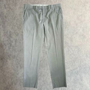 JOE Joseph Abboud Wool Blend Pants Mens Size 40 Gray Slim Unhemmed Suit Pants